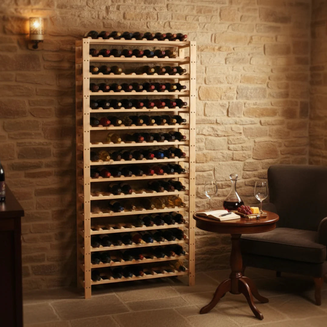 🍷 Pine DIY Modular Wine Rack – 900mm Wide x 300mm Deep | Stores 140–21 ...